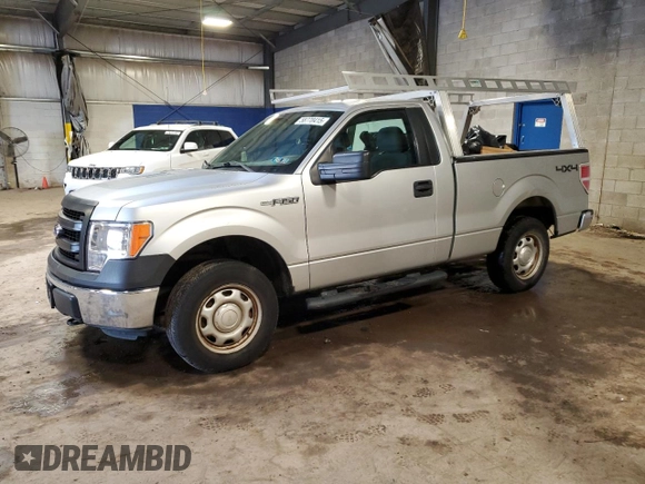 2014 Ford F-150 XL with VIN 1FTMF1EF8EFB92288, listed as a Copart auction lot 58770415 with 65,059 mi miles and Salvage title. Bid and sale history available at DreamBid. Image 1.