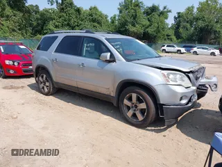 2010 GMC Acadia SLT1 with VIN 1GKLVMED2AJ199716, listed as a IAAI auction lot 42154966 with 200,493 mi miles. Bid and sale history available at carsss.com. Image 1.