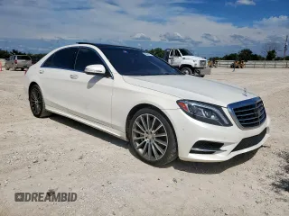 2015 Mercedes-Benz S 550 with VIN WDDUG8FB0FA164779, listed as a Copart auction lot 59945815 with 127,451 mi miles and Salvage title. Bid and sale history available at DreamBid. Image 4.