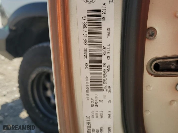 2009 Dodge Ram 1500 Laramie with VIN 1D3HV13T99J525590, listed as a Copart auction lot 70597474 with 133,866 mi miles and Salvage Title. Bid and sale history available at carsss.com. Image 12.
