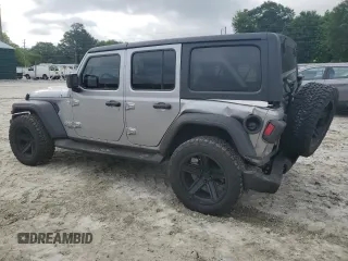 2021 Jeep Wrangler Unlimited Sport S with VIN 1C4HJXDGXMW515137, listed as a Copart auction lot 57226435 with 68,506 mi miles and Salvage title. Bid and sale history available at DreamBid. Image 2.
