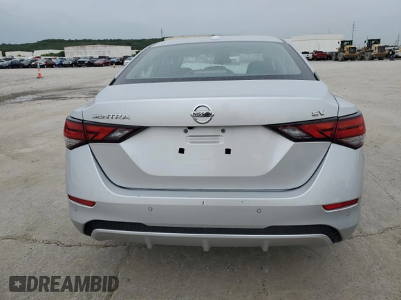 2022 Nissan Sentra SV with VIN 3N1AB8CV9NY290274, listed as a Copart auction lot 55827375 with 53,060 mi miles and Salvage Title. Bid and sale history available at DreamBid. Image 6.