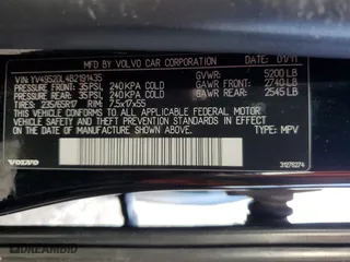 2011 Volvo XC60 3.2L with VIN YV4952DL4B2191435, listed as a Copart auction lot 70192494 with 294,224 mi miles and Salvage Title. Bid and sale history available at carsss.com. Image 15.