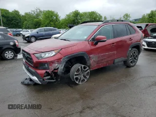 2019 Toyota RAV4 Adventure with VIN 2T3J1RFV3KW024218, listed as a Copart auction lot 58772345 with 100,109 mi miles and Salvage title. Bid and sale history available at DreamBid. Image 1.