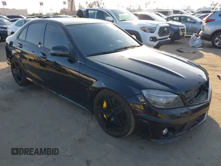 2009 Mercedes-Benz C 63 AMG with VIN WDDGF77X39F231287, listed as a IAAI auction lot 41556195 with 173,471 mi miles and . Bid and sale history available at DreamBid. Image 1.