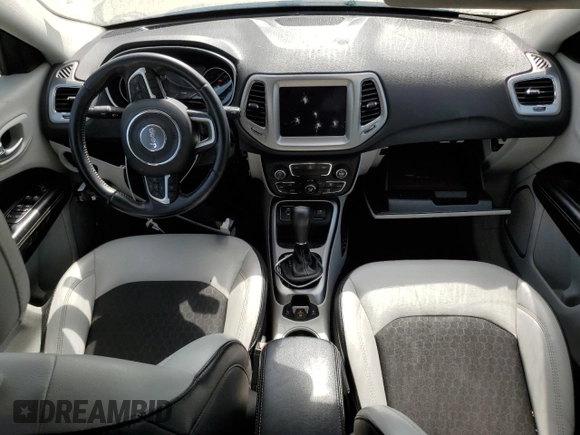 2018 Jeep Compass Latitude with VIN 3C4NJCBB7JT233848, listed as a Copart auction lot 56502715 with 94,665 mi miles and Salvage title. Bid and sale history available at DreamBid. Image 8.