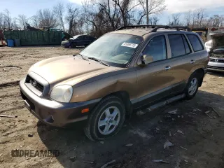 2004 Hyundai Santa Fe GLS with VIN KM8SC13E34U725793, listed as a Copart auction lot 45959715 with 141,943 mi miles and Salvage Title. Bid and sale history available at carsss.com. Image 1.