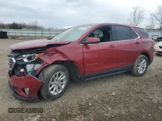 2019 Chevrolet Equinox LT z VIN 2GNAXUEV0K6230876, wystawiony jako Copart lot #50921525 z przebiegiem 100 440 mil mil oraz Szkoda całkowita • Salvage title. Historia ofert i sprzedaży dostępna na DreamBid. Obrazek 1.