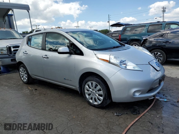 2015 Nissan LEAF SV with VIN 1N4AZ0CP1FC315812, listed as a Copart auction lot 63374323 with 64,358 mi miles. Bid and sale history available at carsss.com. Image 4.
