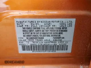 2024 Nissan Sentra SR with VIN 3N1AB8DV6RY284808, listed as a Copart auction lot 61108905 with 12,015 mi miles and Salvage title. Bid and sale history available at DreamBid. Image 12.