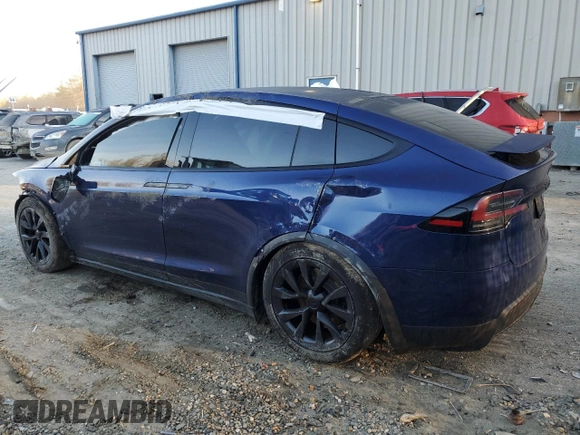 2022 Tesla Model X with VIN 7SAXCDE59NF358968, listed as a Copart auction lot 45954875 with Not Provided miles and Salvage Title. Bid and sale history available at DreamBid. Image 2.