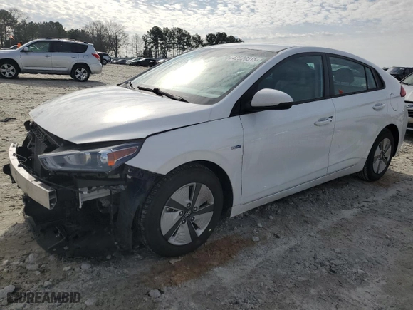 2020 Hyundai Ioniq Hybrid Blue with VIN KMHC65LC0LU219967, listed as a Copart auction lot 42526315 with 112,217 mi miles and Salvage Title. Bid and sale history available at carsss.com. Image 1.