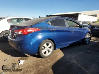 2013 Hyundai Elantra GLS PZEV with VIN KMHDH4AE7DU718490, listed as a Copart auction lot 83266474 with 147,048 mi miles and Non Repairable. Bid and sale history available at carsss.com. Image 3.