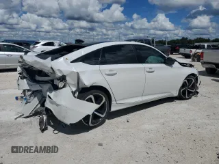 2019 Honda Accord Sport with VIN 1HGCV2F38KA002251, listed as a Copart auction lot 72533804 with 83,344 mi miles and Salvage title. Bid and sale history available at DreamBid. Image 3.