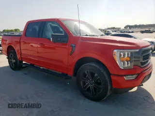2022 Ford F-150 XL with VIN 1FTEW1EP9NKD83562, listed as a Copart auction lot 52872345 with 26,482 mi miles and Salvage title. Bid and sale history available at DreamBid. Image 4.