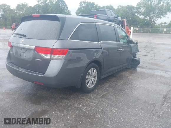 2017 Honda Odyssey SE with VIN 5FNRL5H3XHB026595, listed as a IAAI auction lot 39631978 with 92,555 mi miles and . Bid and sale history available at carsss.com. Image 4.