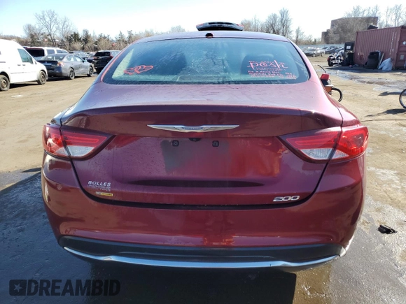 2016 Chrysler 200 Limited with VIN 1C3CCCABXGN154626, listed as a Copart auction lot 49488315 with 115,177 mi miles and Salvage Title. Bid and sale history available at carsss.com. Image 6.