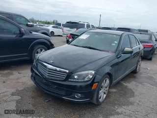 2009 Mercedes-Benz C-Class 3.0L Sport with VIN WDDGF54X29R047918, listed as a IAAI auction lot 41891198 with 1 mi miles. Bid and sale history available at carsss.com. Image 2.