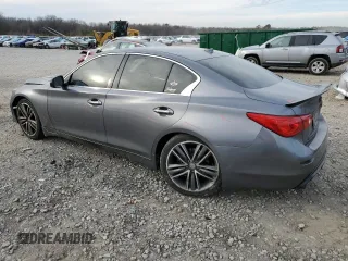 2014 Infiniti Q50 with VIN JN1BV7AP4EM687842, listed as a Copart auction lot 42549085 with 133,599 mi miles and Salvage Title. Bid and sale history available at DreamBid. Image 2.