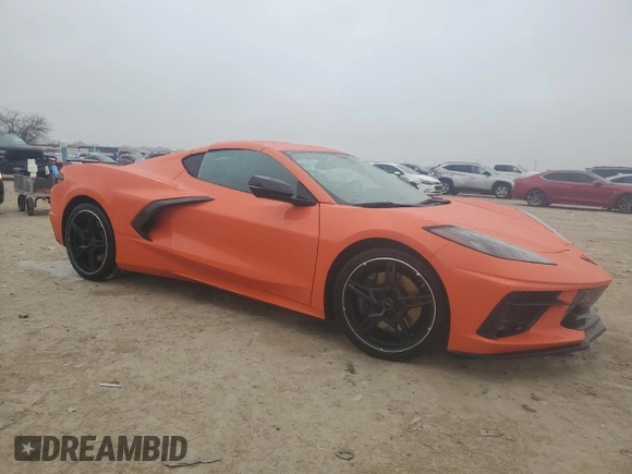 2020 Chevrolet Corvette 1LT with VIN 1G1Y62D4XL5110077, listed as a Copart auction lot 45921345 with 0 mi miles and Salvage Title. Bid and sale history available at carsss.com. Image 4.