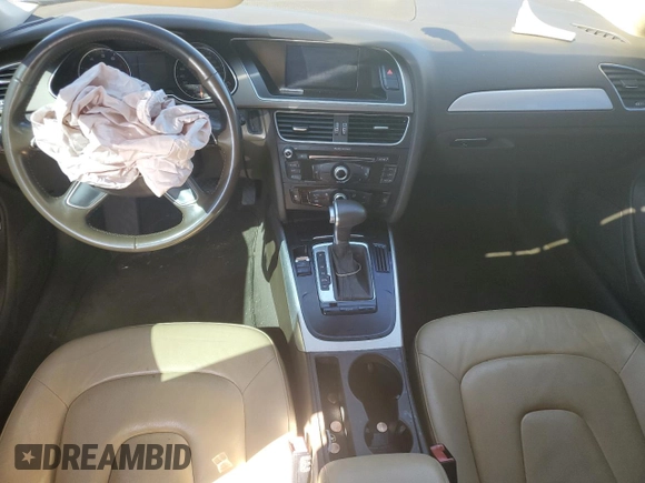 2014 Audi A4 Premium with VIN WAUAFAFL2EN000938, listed as a Copart auction lot 46825115 with 0 mi miles and Salvage Title. Bid and sale history available at carsss.com. Image 8.