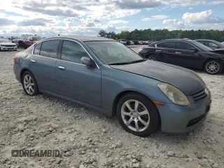 2005 Infiniti G35 Sedan with VIN JNKCV51E45M211447, listed as a Copart auction lot 49301135 with 196,652 mi miles and Non Repairable. Bid and sale history available at carsss.com. Image 4.