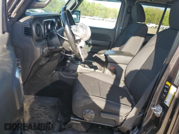 2022 Jeep Wrangler Unlimited Willys with VIN 1C4HJXDG1NW102069, listed as a Copart auction lot 52353995 with 33,328 mi miles and Salvage Title. Bid and sale history available at DreamBid. Image 7.