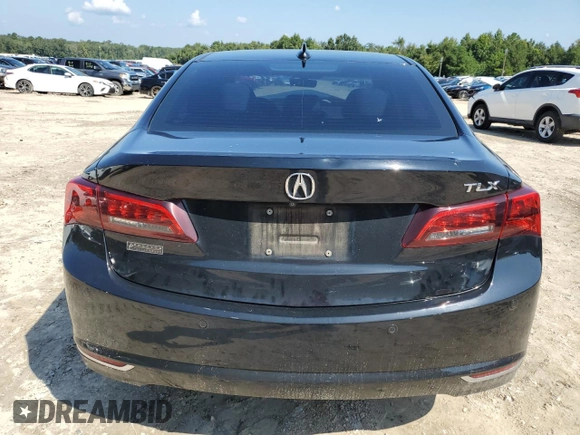 2016 Acura TLX Advance with VIN 19UUB2F77GA005343, listed as a Copart auction lot 71362304 with 124,115 mi miles and Salvage title. Bid and sale history available at DreamBid. Image 6.