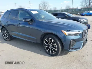 2023 Volvo XC60 Plus Dark Theme with VIN YV4L12RWXP1338603, listed as a IAAI auction lot 41675780 with 1 mi miles. Bid and sale history available at carsss.com. Image 1.