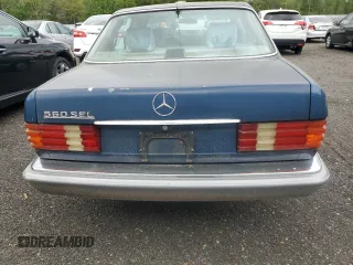 1986 Mercedes-Benz 560 with VIN WDBCA39D7GA260903, listed as a Copart auction lot 54634595 with 187,942 mi miles and Clean Title. Bid and sale history available at DreamBid. Image 6.