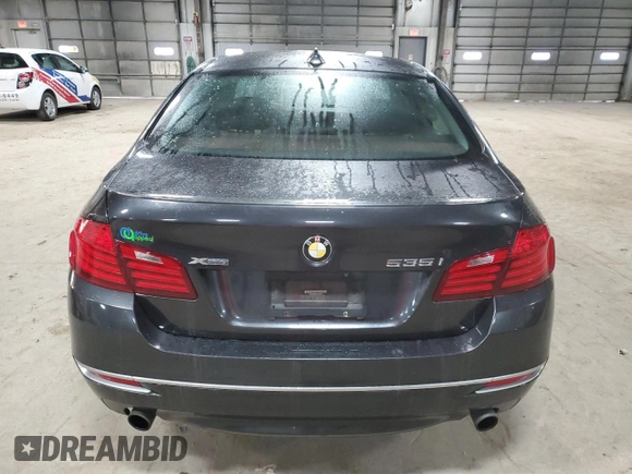 2014 BMW 5 Series 535i xDrive with VIN WBA5B3C55ED539624, listed as a Copart auction lot 86991524 with 105,860 mi miles and Salvage Title. Bid and sale history available at carsss.com. Image 6.