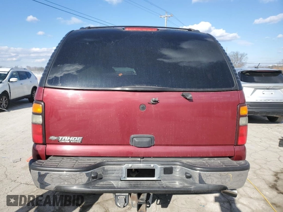 2006 Chevrolet Tahoe LS with VIN 1GNEC13V06J107652, listed as a Copart auction lot 42246355 with 158,469 mi miles and Salvage Title. Bid and sale history available at carsss.com. Image 6.