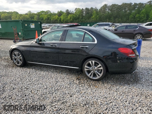 2018 Mercedes-Benz C 300 with VIN 55SWF4JB6JU251221, listed as a Copart auction lot 53234015 with 47,257 mi miles and Salvage title. Bid and sale history available at DreamBid. Image 2.