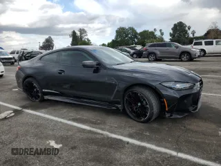 2021 BMW M4 Competition with VIN WBS33AZ06MCG37066, listed as a Copart auction lot 45497333 with 18,351 mi miles. Bid and sale history available at carsss.com. Image 4.