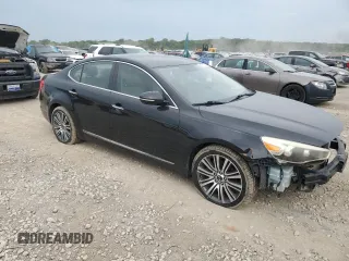 2014 Kia Cadenza Premium with VIN KNALN4D73E5126227, listed as a Copart auction lot 68291274 with 137,437 mi miles and Salvage Title. Bid and sale history available at carsss.com. Image 4.