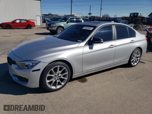 2014 BMW 3 Series 320i with VIN WBA3B1G58ENN91233, listed as a Copart auction lot 45043855 with 134,351 mi miles and Salvage Title. Bid and sale history available at carsss.com. Image 1.