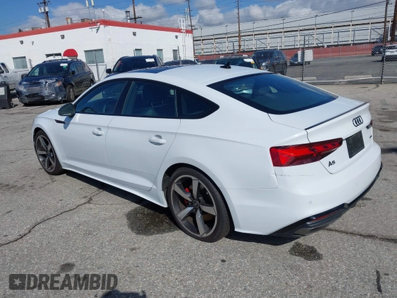 2023 Audi A5 Sportback S line Premium Plus with VIN WAUFACF5XPA058114, listed as a IAAI auction lot 41472732 with 31,366 mi miles. Bid and sale history available at carsss.com. Image 3.