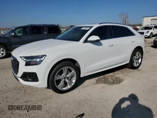 2022 Audi Q8 Premium Plus with VIN WA1BVBF16ND017319, listed as a Copart auction lot 79760844 with 15,157 mi miles and Salvage Title. Bid and sale history available at carsss.com. Image 1.