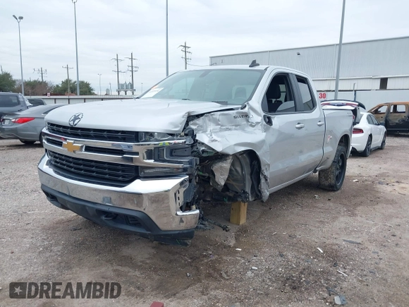 2020 Chevrolet Silverado 1500 LT with VIN 1GCRYDEDXLZ200399, listed as a IAAI auction lot 41320534 with 98,895 mi miles. Bid and sale history available at carsss.com. Image 2.