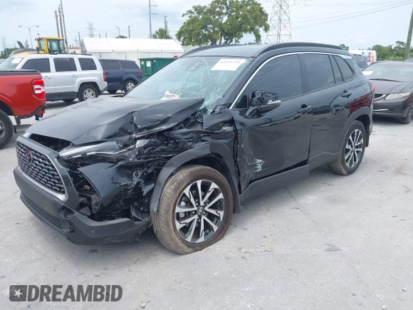 2024 Toyota Corolla Cross XLE with VIN 7MUEAABG8RV084586, listed as a IAAI auction lot 42211214 with 16,316 mi miles and . Bid and sale history available at DreamBid. Image 2.