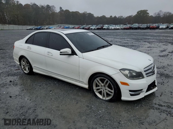 2013 Mercedes-Benz C 250 Sport with VIN WDDGF4HB6DR272568, listed as a Copart auction lot 80658394 with 131,457 mi miles and Salvage Title. Bid and sale history available at DreamBid. Image 4.