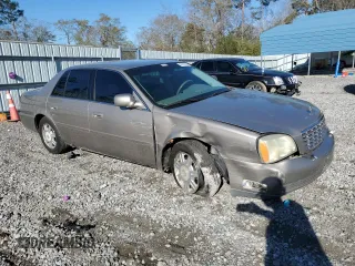 2003 Cadillac DeVille with VIN 1G6KD54YX3U169808, listed as a Copart auction lot 50146185 with 91,249 mi miles and Salvage Title. Bid and sale history available at carsss.com. Image 4.