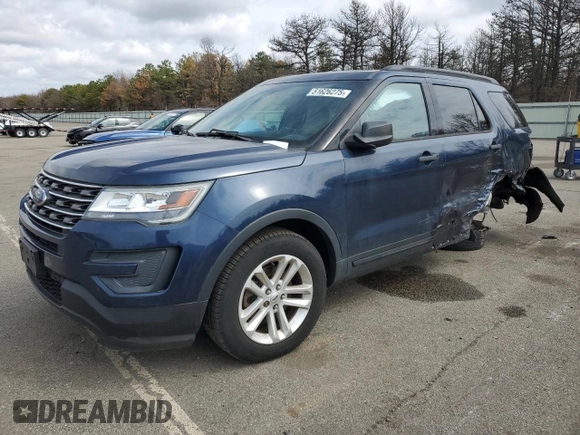 2016 Ford Explorer with VIN 1FM5K8BH0GGC37814, listed as a Copart auction lot 51626275 with 33,988 mi miles and Salvage Title. Bid and sale history available at DreamBid. Image 1.