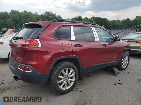 2016 Jeep Cherokee Altitude with VIN 1C4PJMAS8GW219251, listed as a Copart auction lot 58808205 with 133,074 mi miles and Salvage title. Bid and sale history available at DreamBid. Image 3.