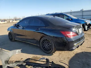 2018 Mercedes-Benz CLA with VIN WDDSJ5CB0JN668519, listed as a Copart auction lot 44824243 with 44,098 mi miles. Bid and sale history available at carsss.com. Image 2.