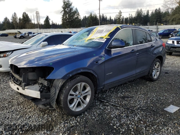 2015 BMW X4 xDrive28i with VIN 5UXXW3C52F0M87375, listed as a Copart auction lot 41140544 with 123,818 mi miles. Bid and sale history available at carsss.com. Image 1.