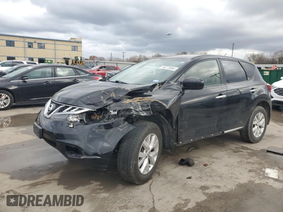 2013 Nissan Murano SV with VIN JN8AZ1MU2DW212435, listed as a Copart auction lot 85273084 with 170,020 mi miles and Salvage title. Bid and sale history available at DreamBid. Image 1.