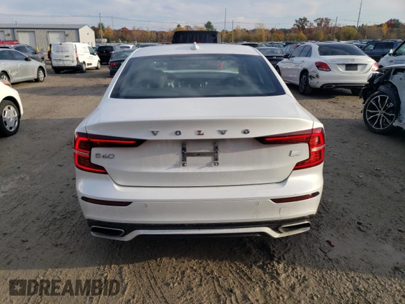 2022 Volvo S60 R-Design with VIN 7JRBR0FM5NG173957, listed as a Copart auction lot 77726584 with 27,456 mi miles and Salvage Title. Bid and sale history available at carsss.com. Image 6.