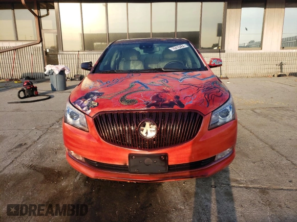 2016 Buick LaCrosse Premium II with VIN 1G4GF5G36GF143631, listed as a Copart auction lot 76416464 with 126,384 mi miles and Salvage Title. Bid and sale history available at carsss.com. Image 5.