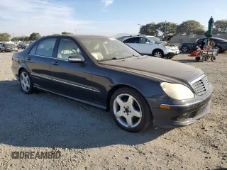 2003 Mercedes-Benz S-Class 5.0L with VIN WDBNG75JX3A376780, listed as a Copart auction lot 83376234 with 202,472 mi miles and Clean Title. Bid and sale history available at carsss.com. Image 4.